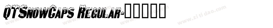 QTSnowCaps Regular字体转换
